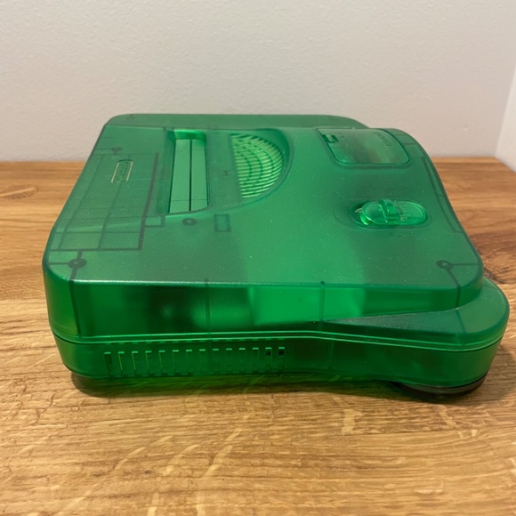 Nintendo 64 N64 Jungle Green Console & Controller with Extra Controller - TESTED - Picture 6 of 16